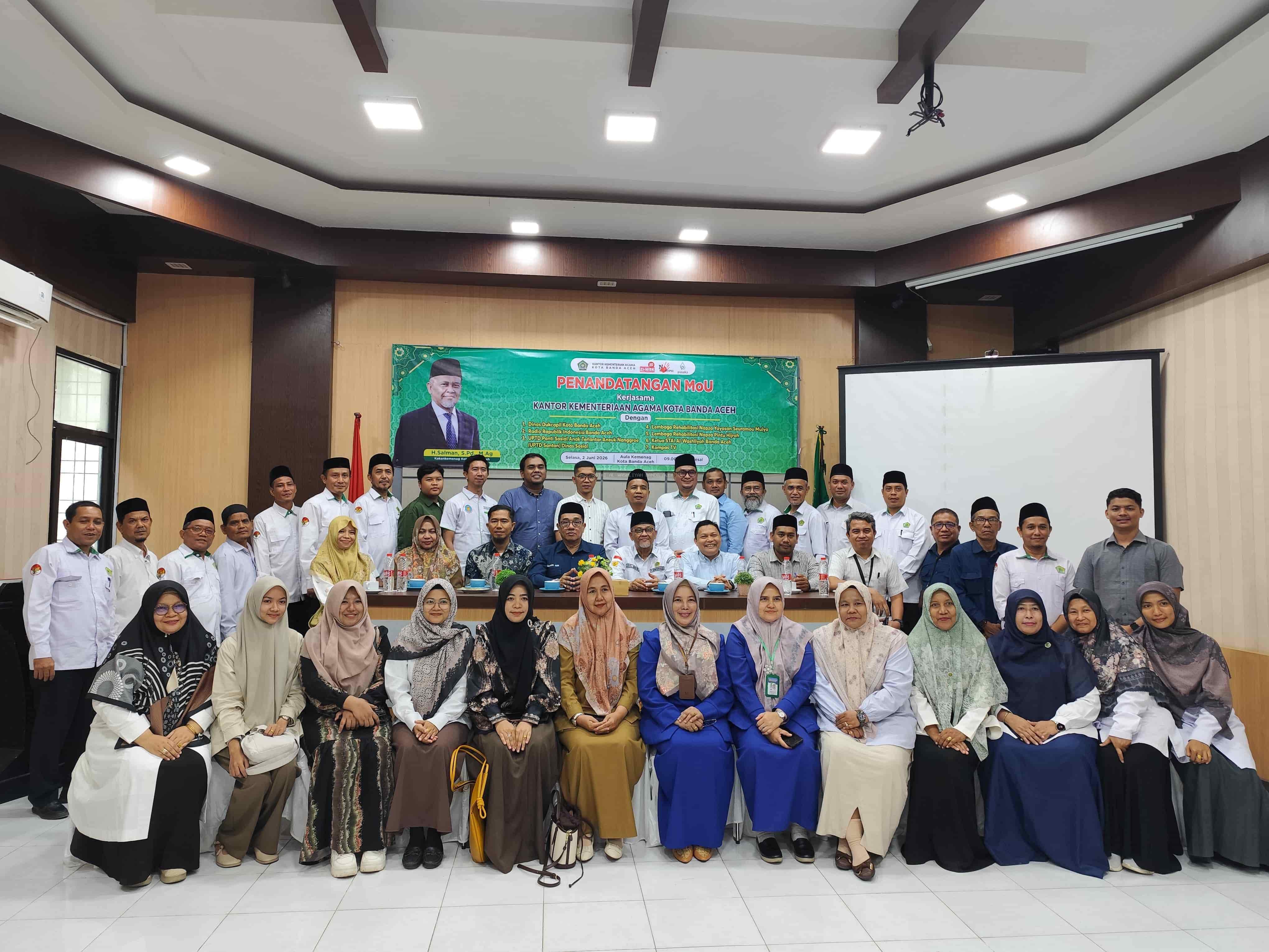 Penandatanganan MoU Kerjasama STAI Al-Washliyah Banda Aceh dengan Kementerian Agama Kota Banda Aceh